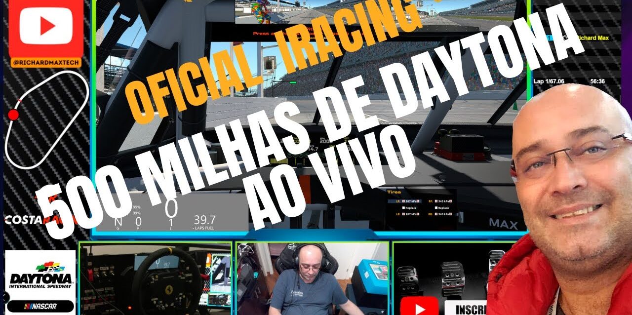 iRacing Oficial  Ao vivo - 500 milhas de Daytona - Nascar