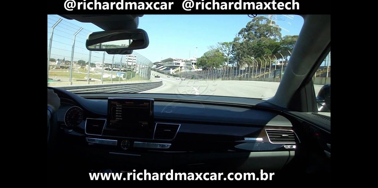 Acelerando um Audi A8 em Interlagos