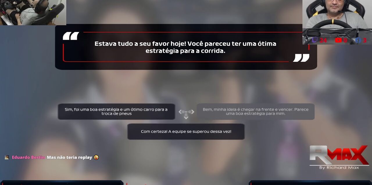 De volta com a Live - GP do EUA Treino, Classificação e Corrida com simulador de movimentos