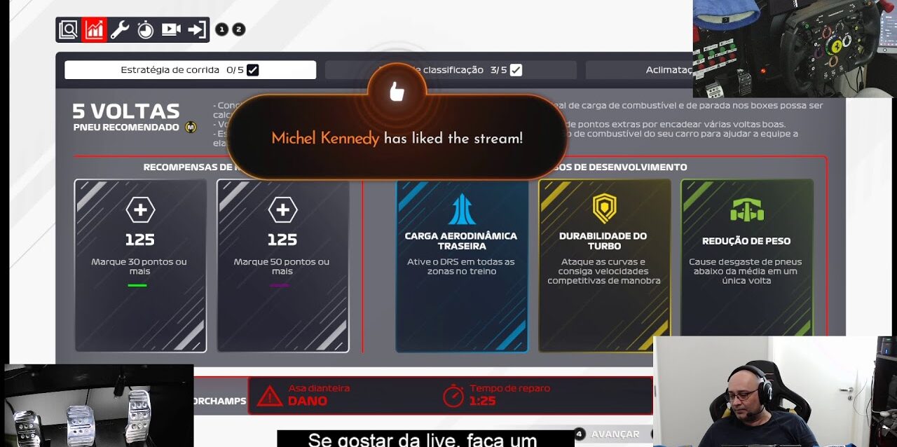 F1 2021 - GP da Inglaterra Modo Carreira com simulador de movimentos