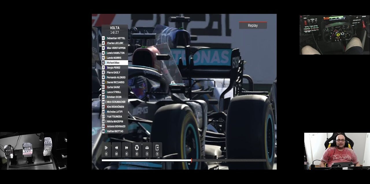 F1 2021 - GP da Itália - Classificação e corrida com simulador de movimentos