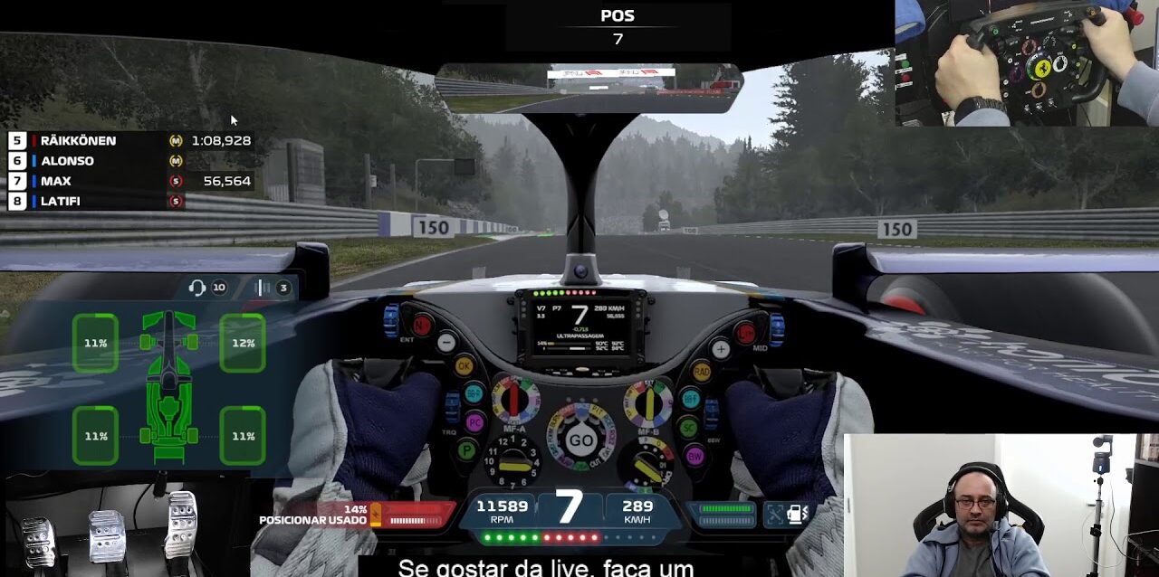 F1 2021 - GP do Canadá Modo Carreira com simulador de movimentos