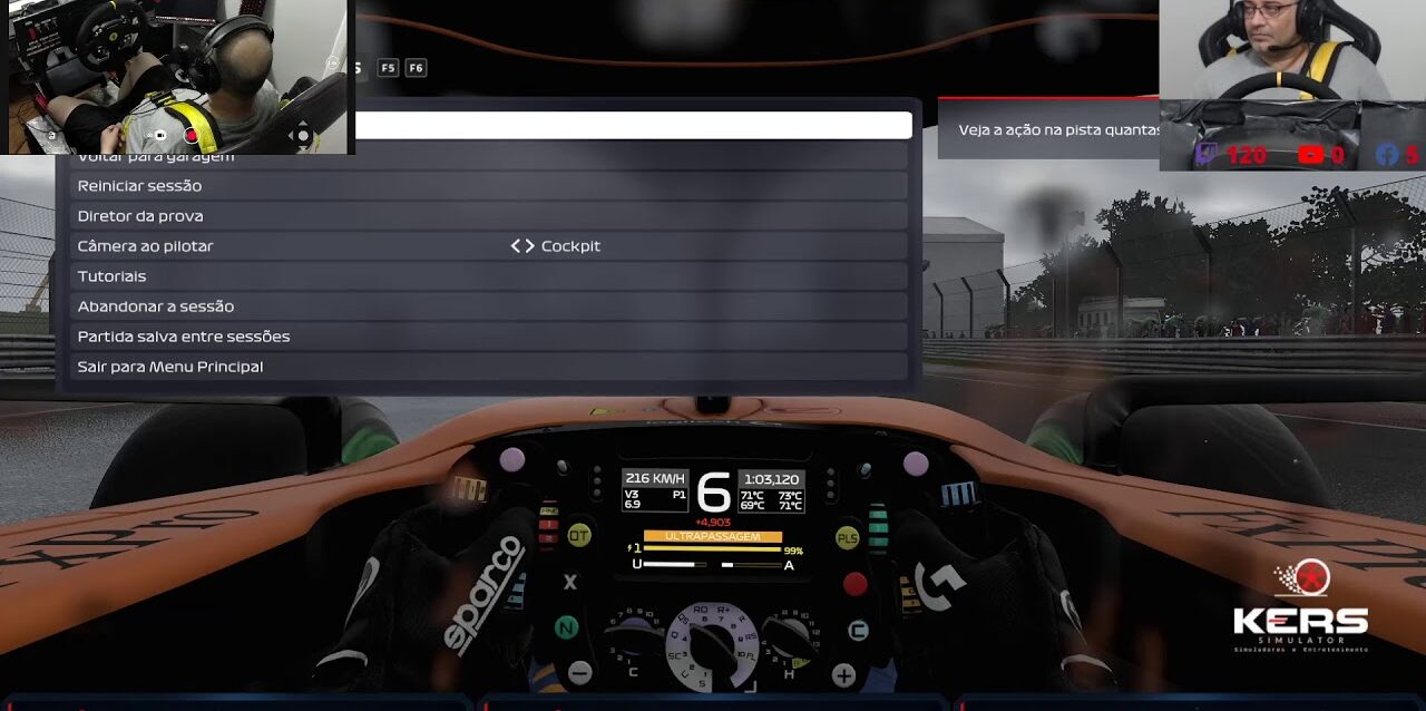 GP do EUA Treino, Classificação e Corrida com simulador de movimentos