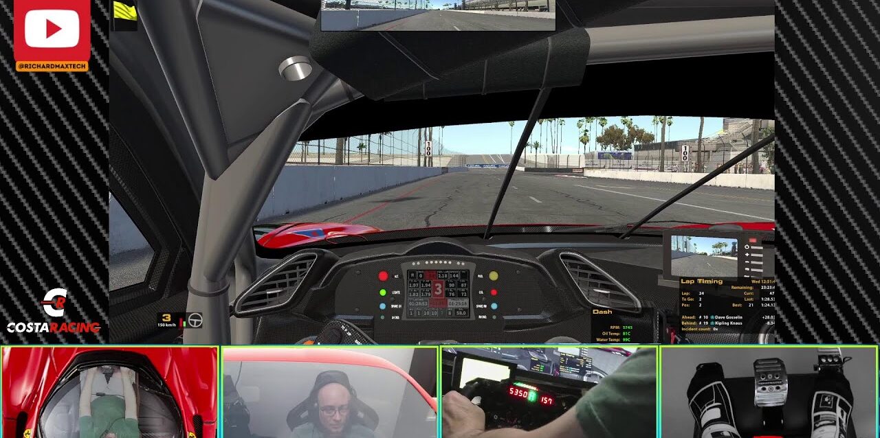 Hoje é Long Beach - Iracing - Ferrari