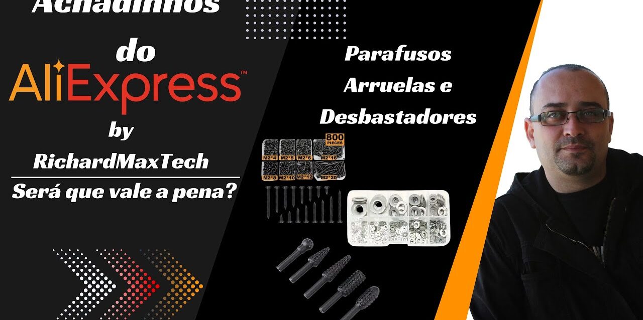 KIT COMPLETO PARA DIY - Parafusos, Brocas e Arruelas!