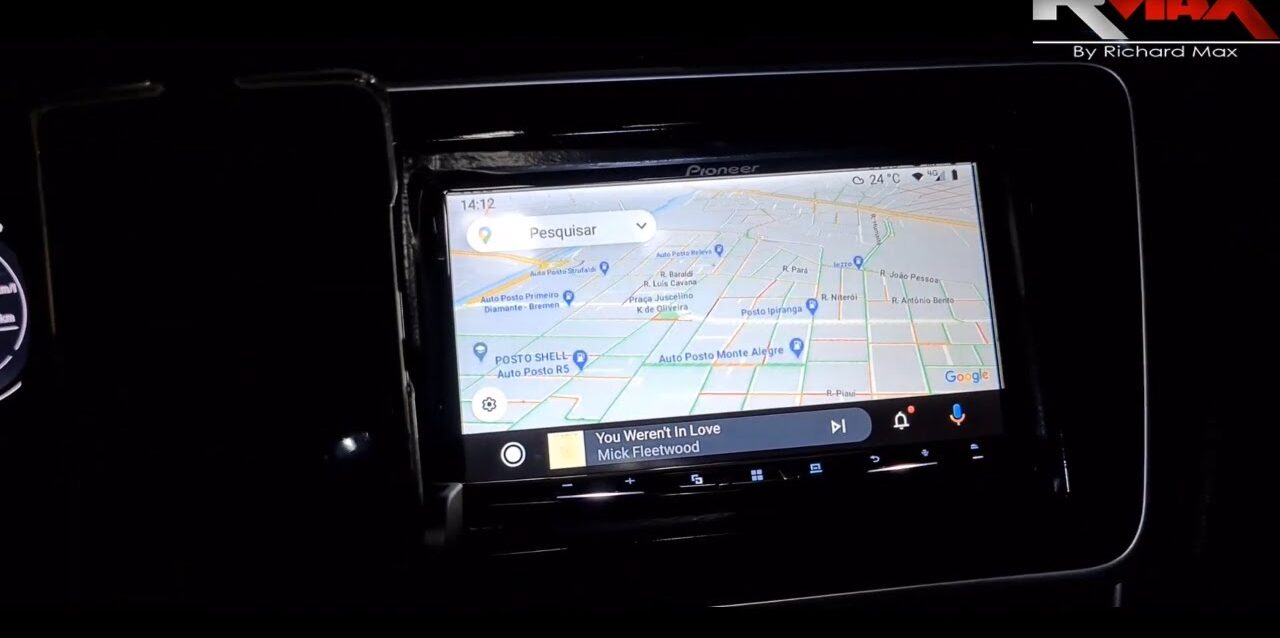 Motorola EDGE+ funcionando no Android Auto SEM FIO no Pioneer AVH-Z9180TV