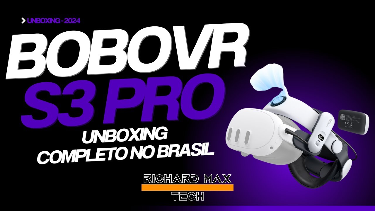 STRAP META QUEST 3 BoboVR S3 PRO -  o Melhor Strap de 2024 para o Meta Quest 3