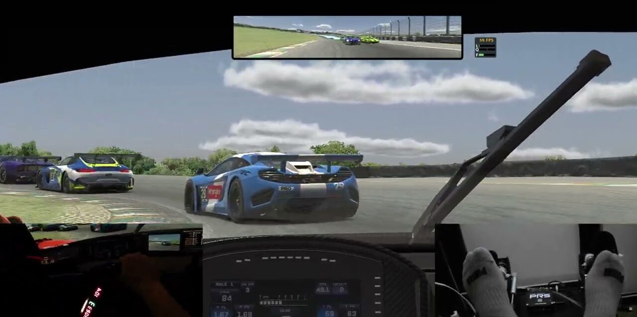 Testando câmera cockpit realista