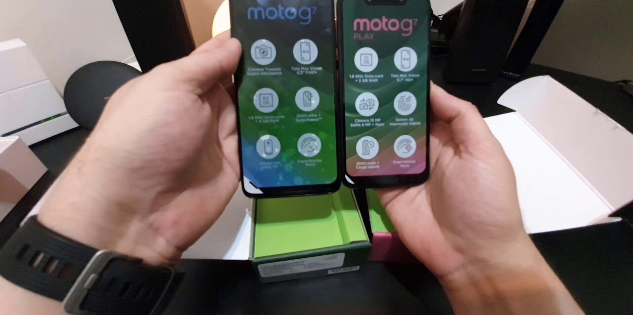 Umboxing Motorola G7 e G7 Play