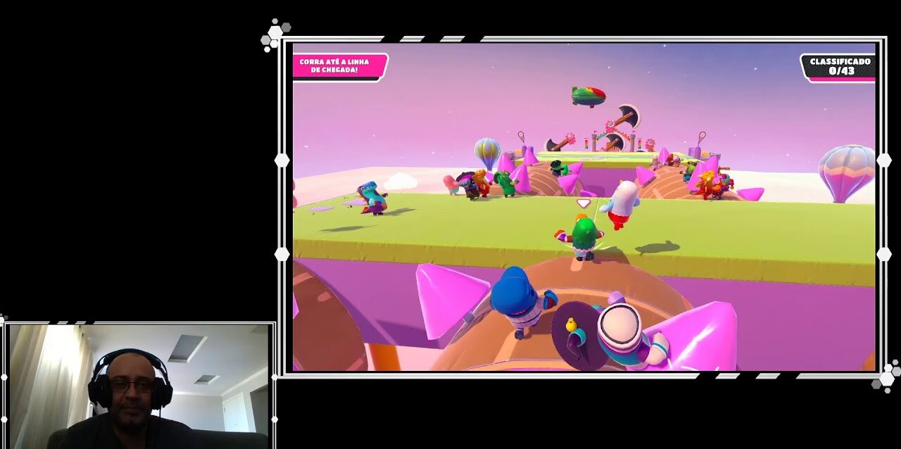 teste de transmissão FALL GUYS