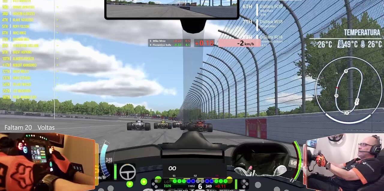 iRacing - Indy - Oficial - ao vivo