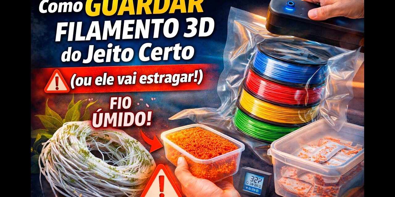 Como Guardar Filamento 3D do Jeito Certo (ou ele vai estragar!)