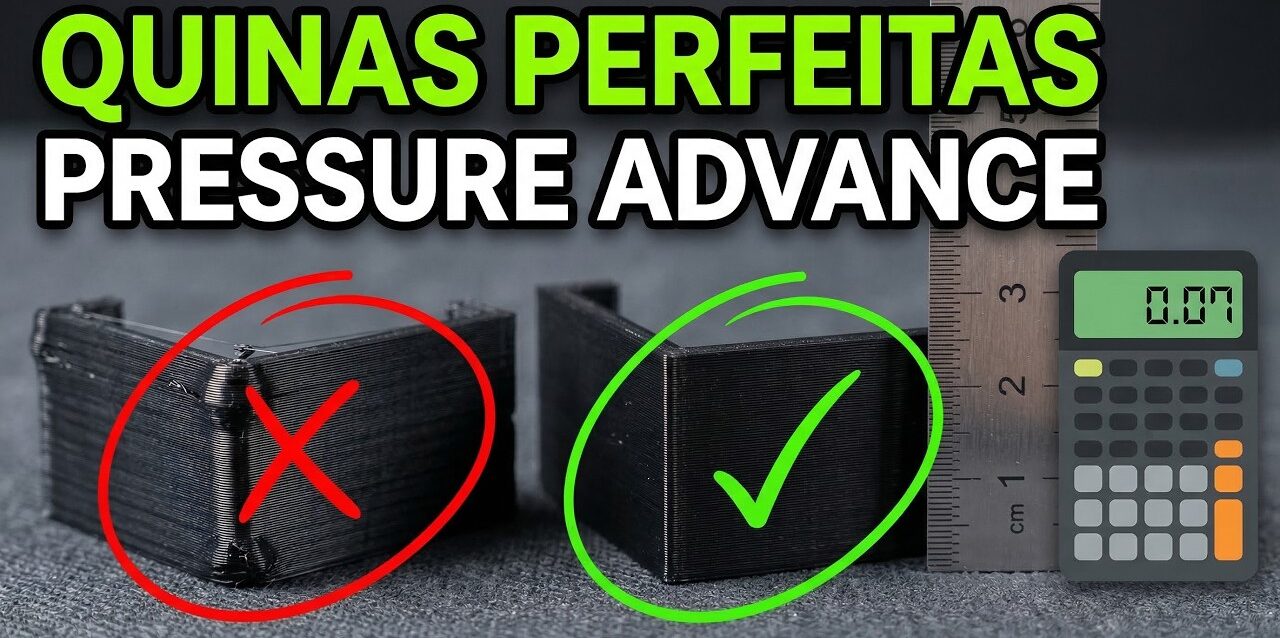 Quinas Perfeitas! Como Calibrar o Pressure Advance (Guia Fácil)