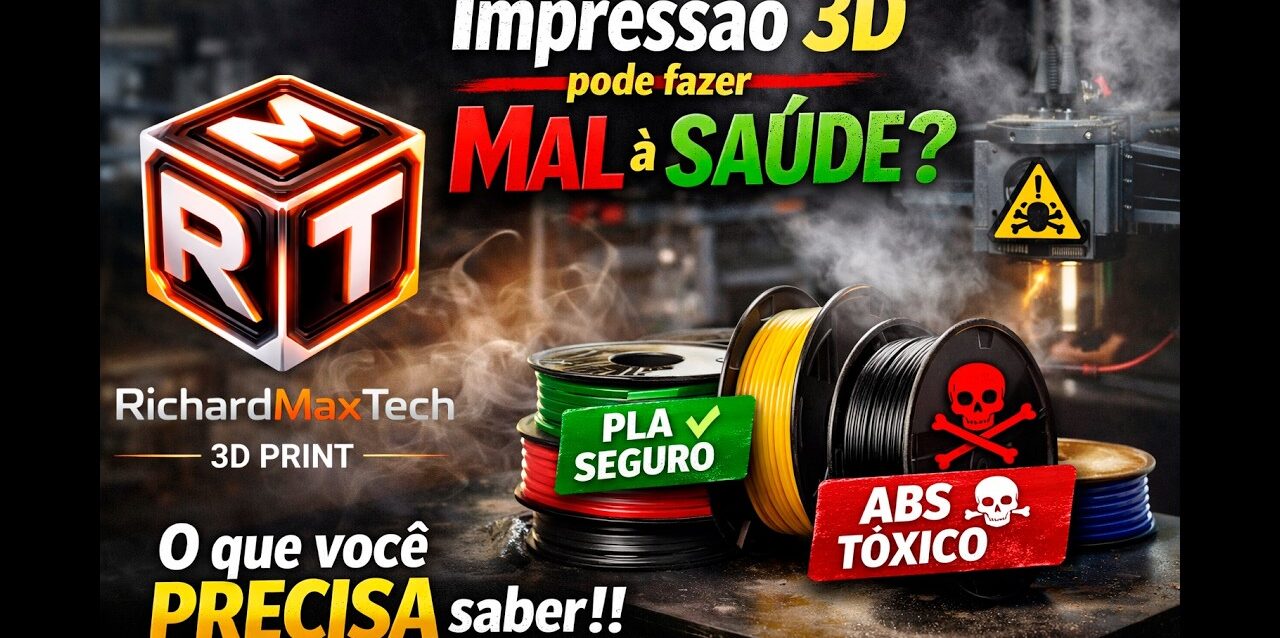 Impressão 3D pode fazer MAL à SAÚDE? O que você PRECISA saber!!