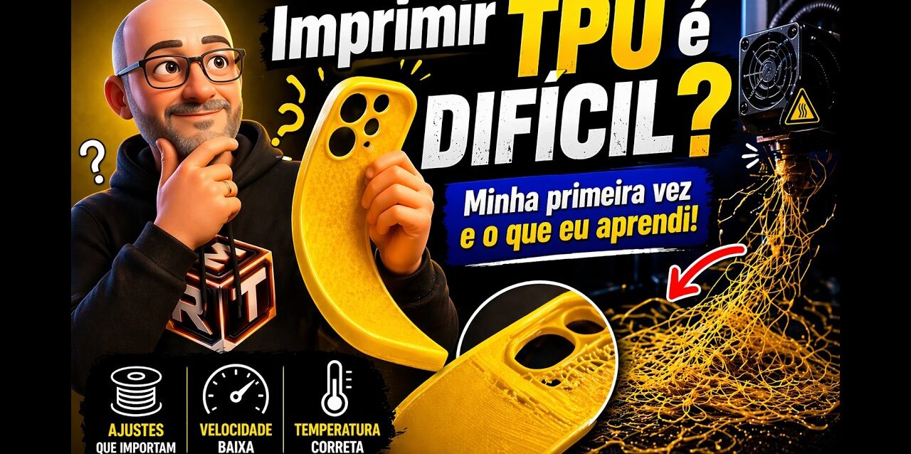Imprimir TPU é DIFÍCIL? Minha primeira vez e o que eu aprendi!